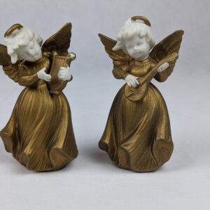 Pair of Gold Dress Angels