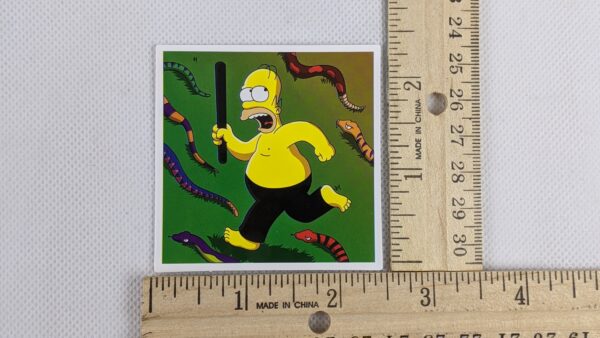 The Simpsons Homer Snakes Vinyl Sticker