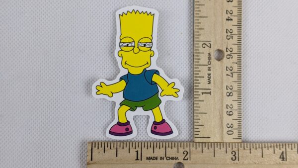 The Simpsons Bart Buzzed Vinyl Sticker