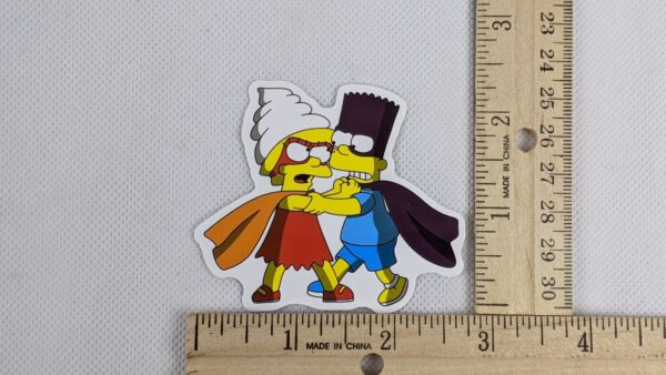 The Simpsons Bartman Vs. Lisa The Conjurer Vinyl Sticker