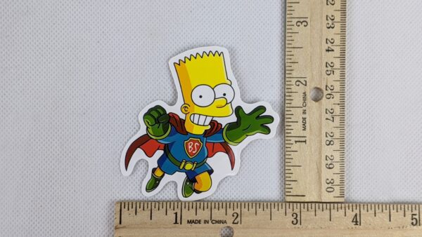 The Simpsons Superhero Bart Vinyl Sticker