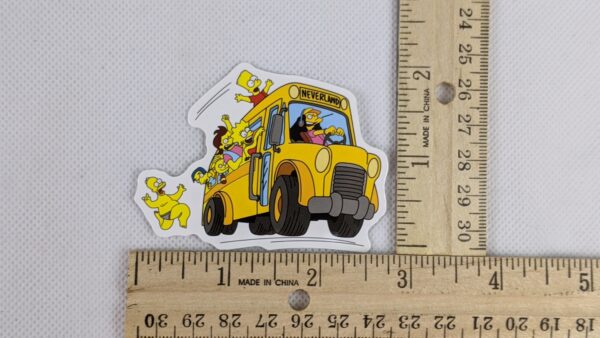 The Simpsons Homer Chasing School Bus