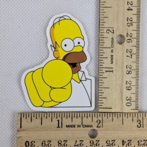 The Simpsons Homer Pointing Vinyl Sticker