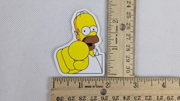 The Simpsons Homer Pointing Vinyl Sticker