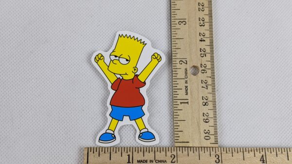 The Simpsons Bart Triumph Vinyl Sticker