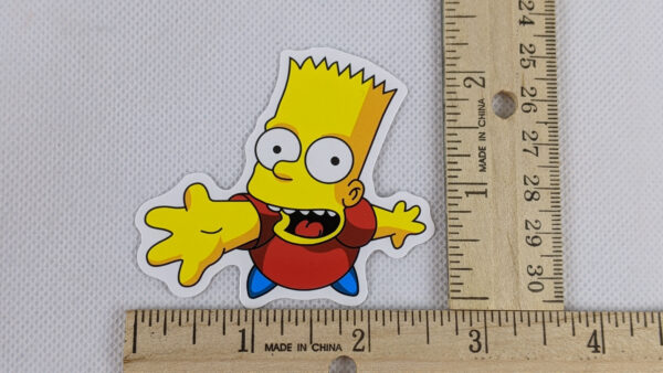 The Simpsons Bart Reaching Vinyl Sticker