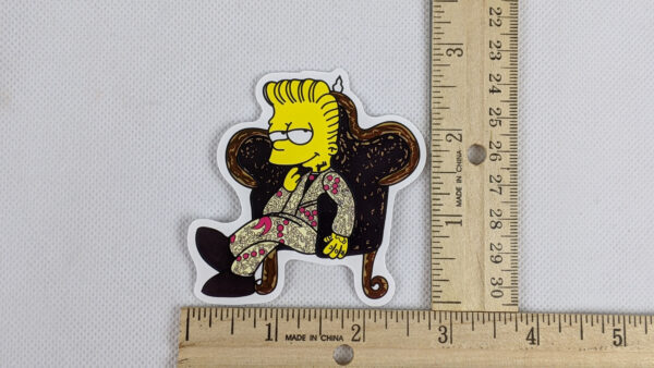 The Simpsons Bart as Rapper #1 Vinyl Sticker