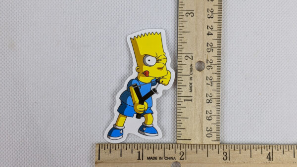 The Simpsons Bart With Slingshot Vinyl Sticker
