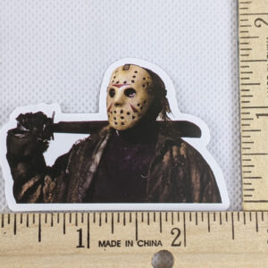 Jason With Machete Friday The 13th Vinyl Sticker
