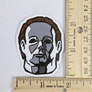 Michael Myers Face Art Halloween Vinyl Sticker