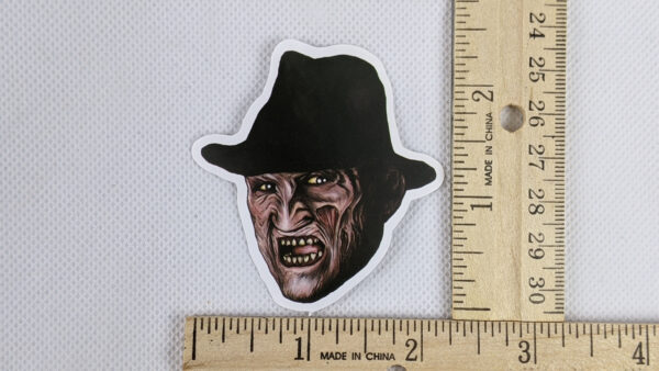 Freddy Krueger Face Vinyl Sticker