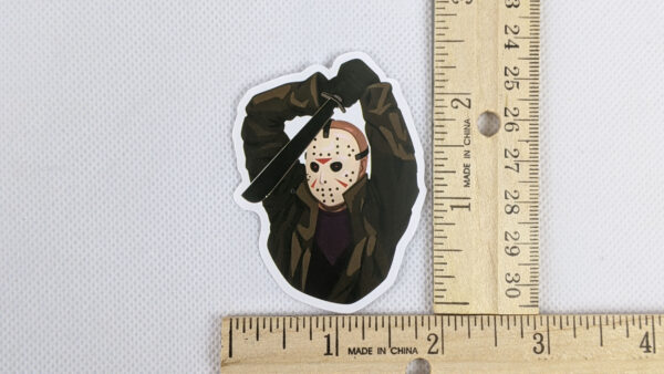 Friday The 13th Jason Stabbing Vinyl Sticker