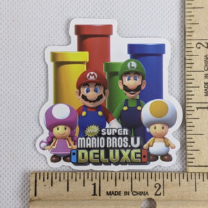 Super Mario Bros U Deluxe Vinyl Sticker