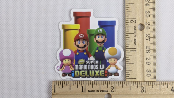 Super Mario Bros U Deluxe Vinyl Sticker