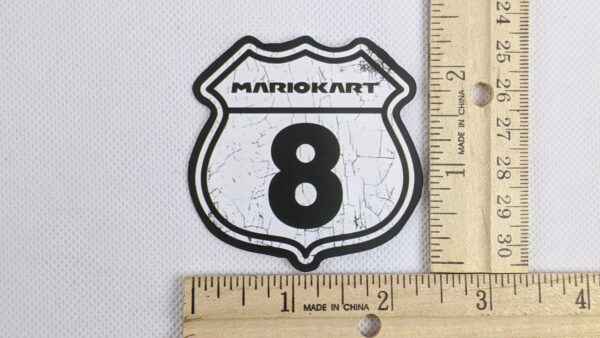 Mario Kart Road Sign Vinyl Sticker