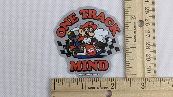 One Track Mind Mariokart Vinyl Sticker