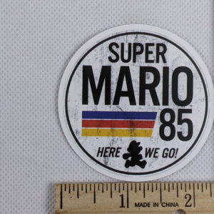 Vintage Looking Super Mario 85 Vinyl Sticker