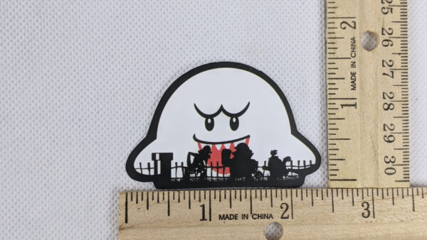 Mario Boo Ghost Vinyl Sticker