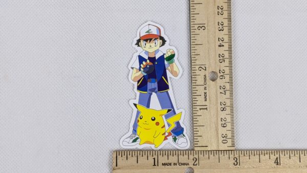 Ash Standing with Pikachu Vinyl Sticker