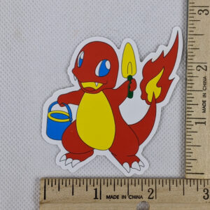 Red Charmander Vinyl Pokemon Sticker